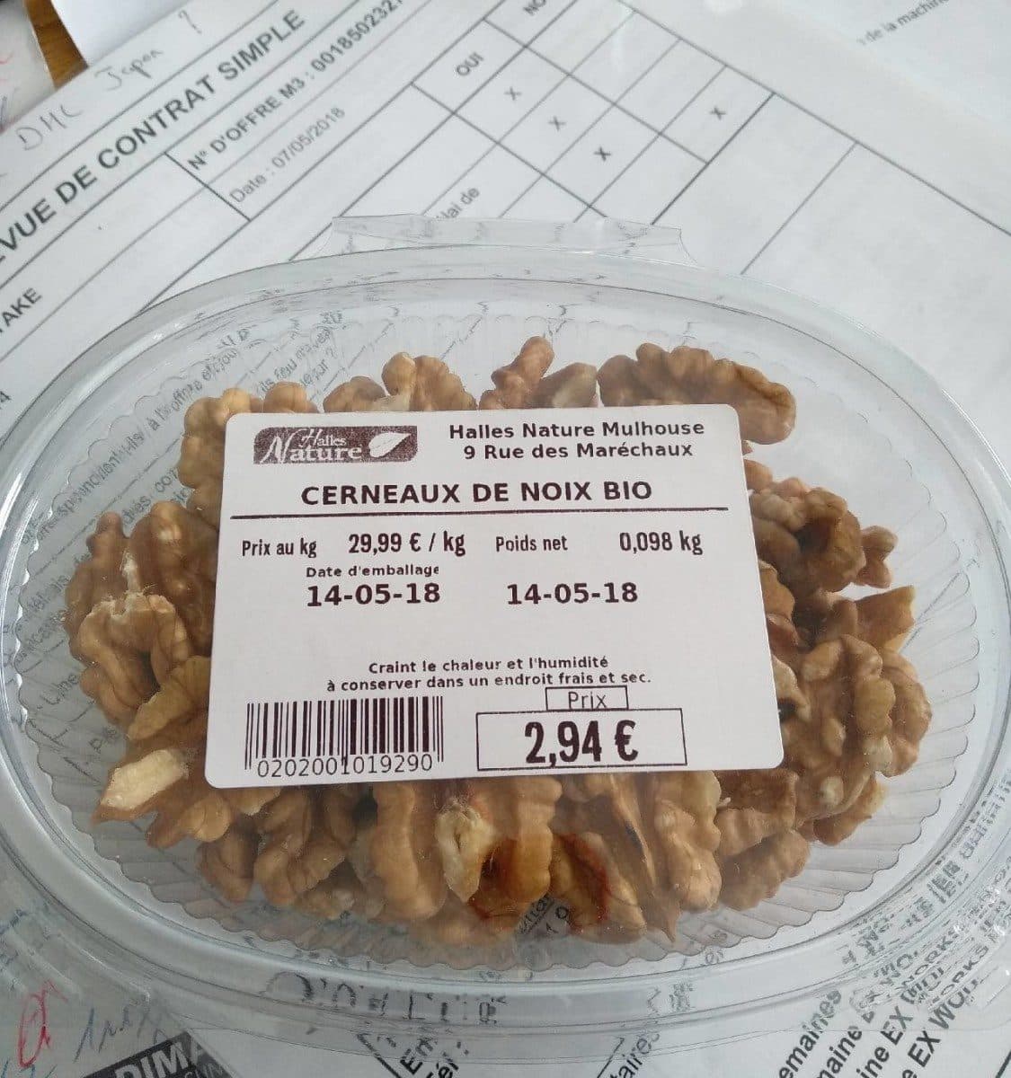 Open Food Facts Cerneaux de noix bio packshot