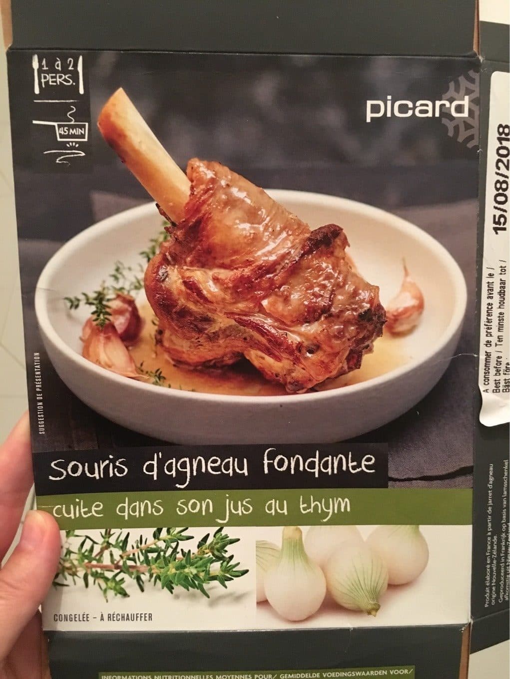 Picard Souris d'Agneau Fondante packshot