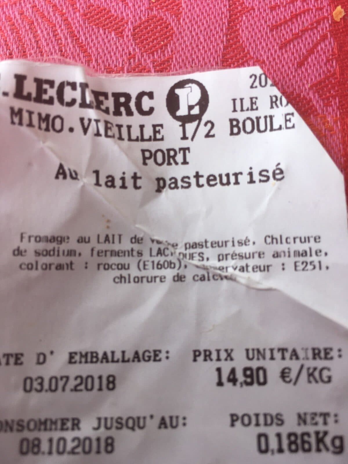Open Food Facts Mimo vieille 1/2 boule packshot