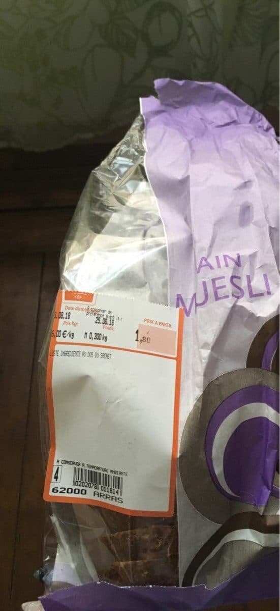 Open Food Facts Pain muesli packshot
