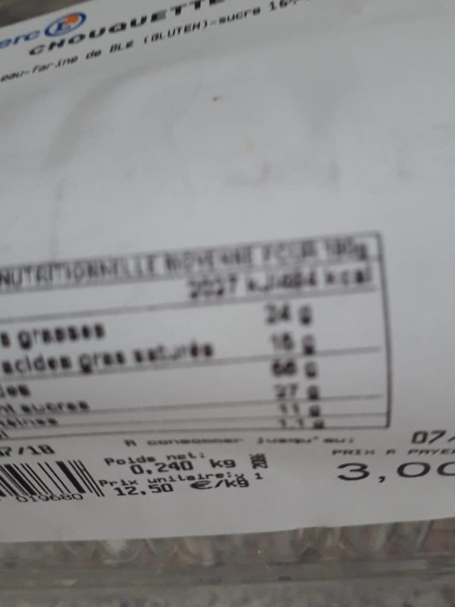 Open Food Facts Chouquettes ×30 packshot