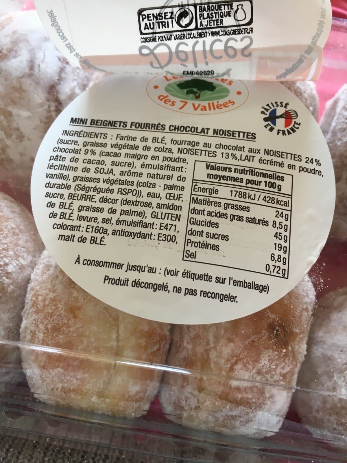 Open Food Facts Mini beignets fourrés packshot