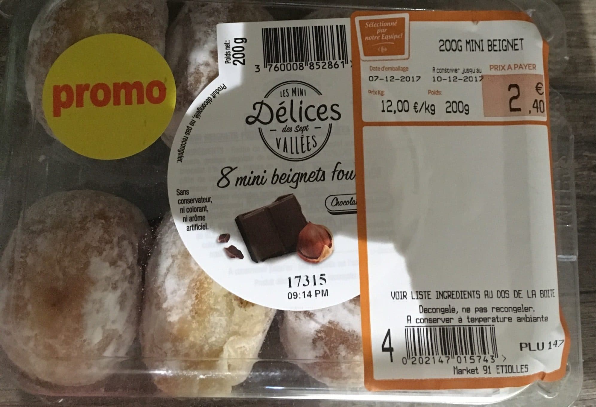 Les Minis Délices de Sept Vallées 8 Minis Beignets Fourrés packshot