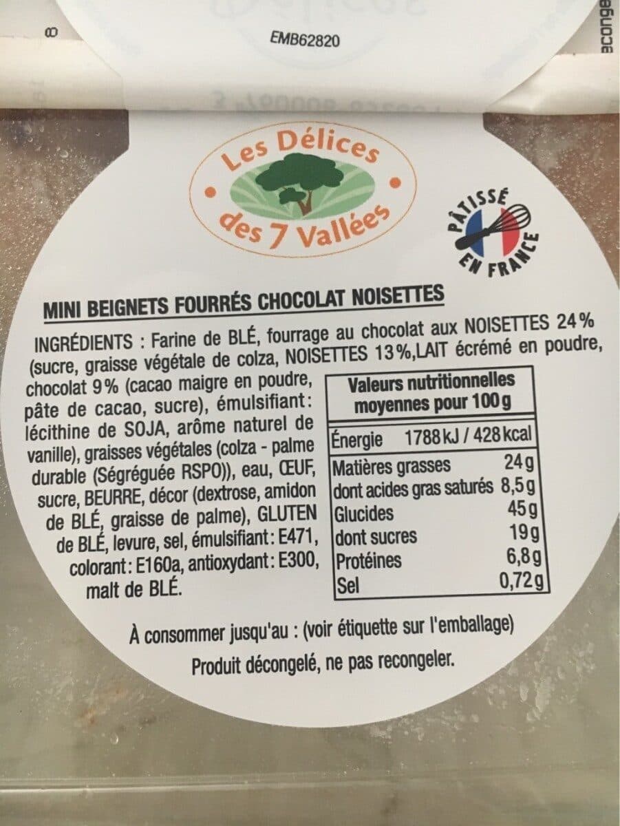 Les Délices des 7 Vallées 8 minis beignets fourrés packshot