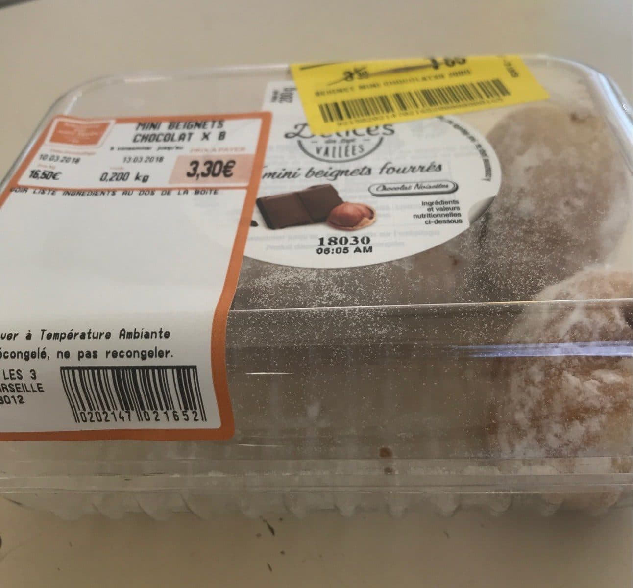 Open Food Facts Mini beignet fourré packshot
