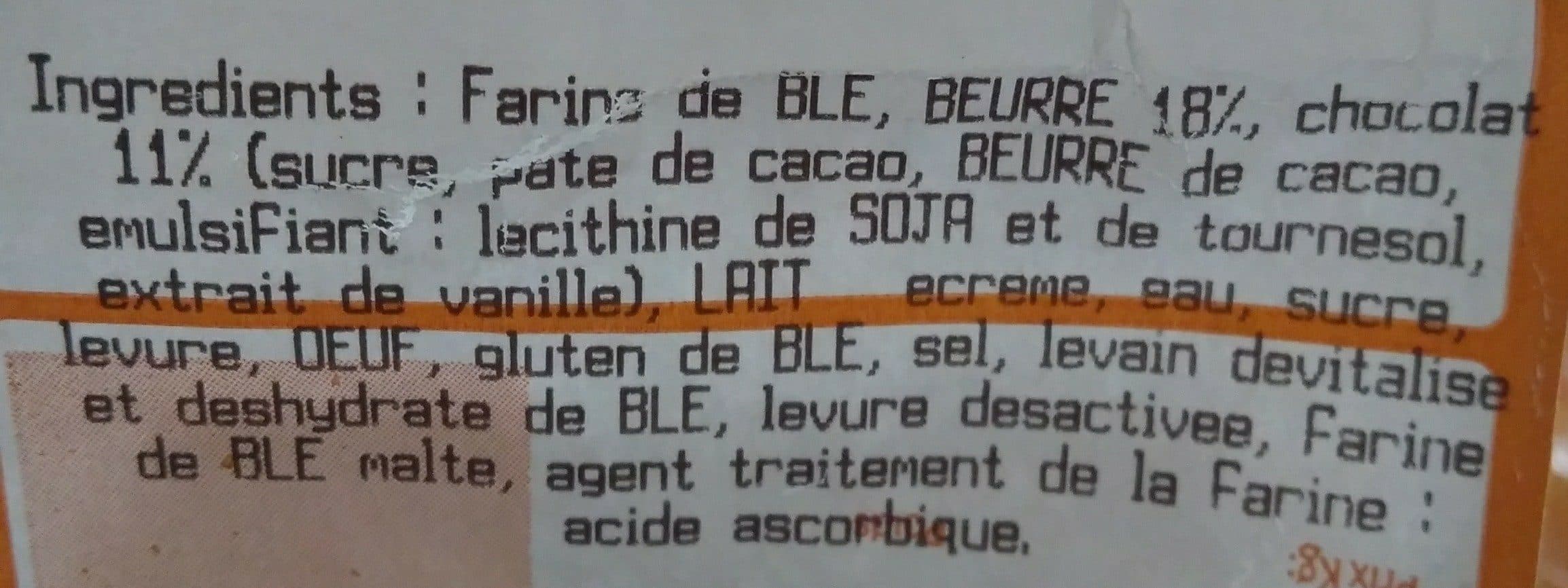 Open Food Facts Pains aux chocolat beurre packshot