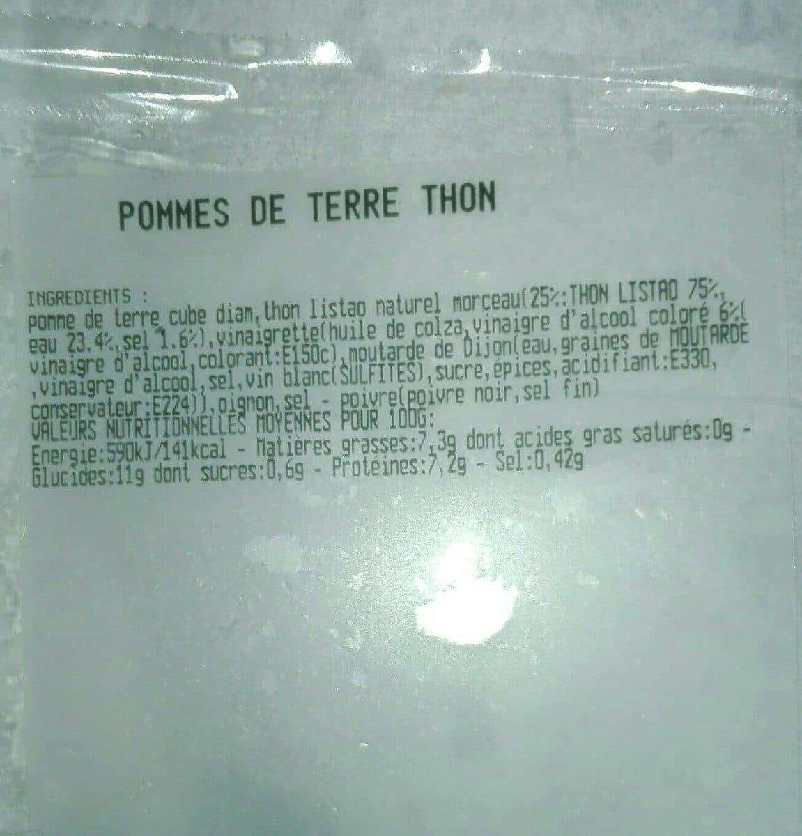 Open Food Facts Pommes de terre thon packshot