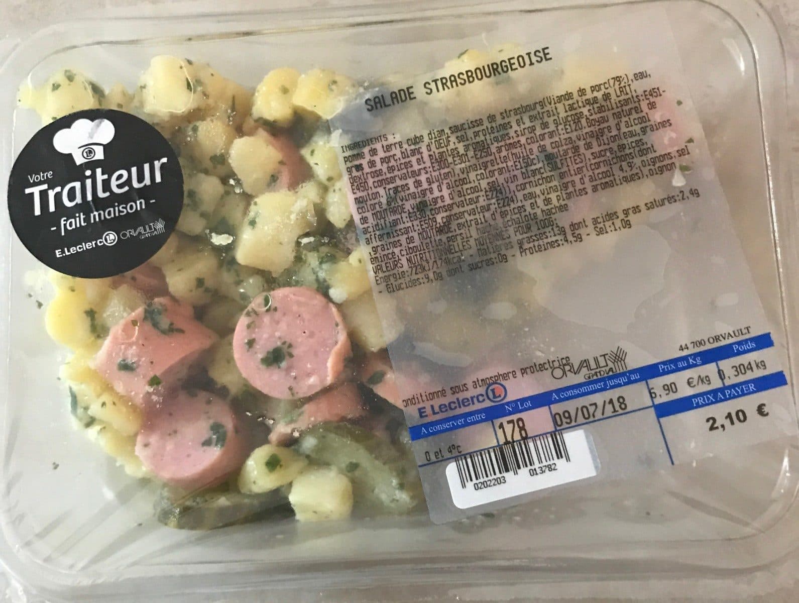 Open Food Facts Salade Strasbourgeoise packshot