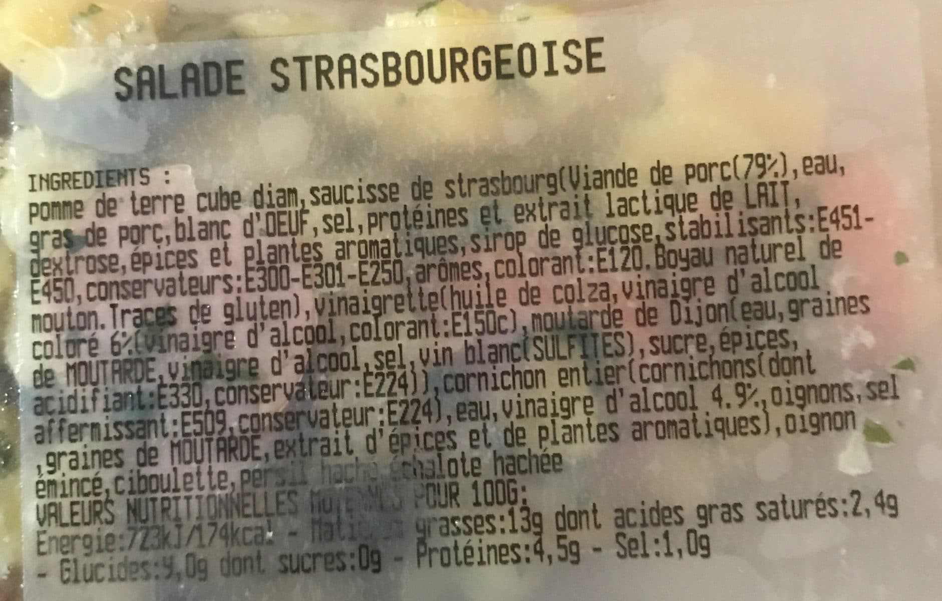 Open Food Facts Salade Strasbourgeoise packshot