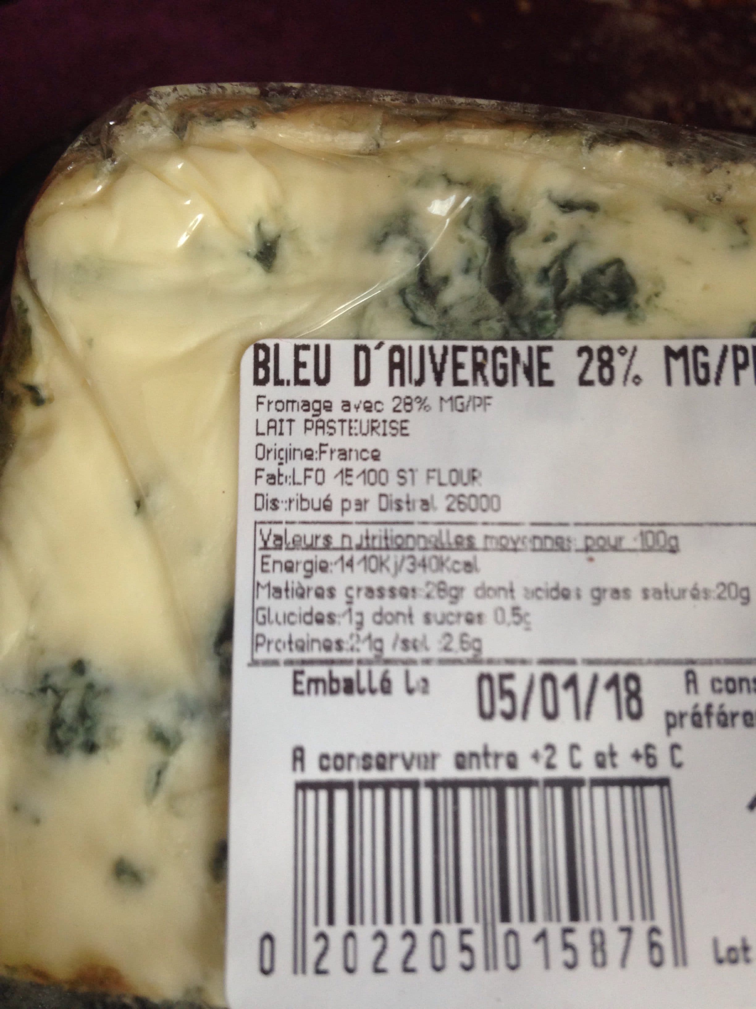 Aop Bleu d auvergne packshot