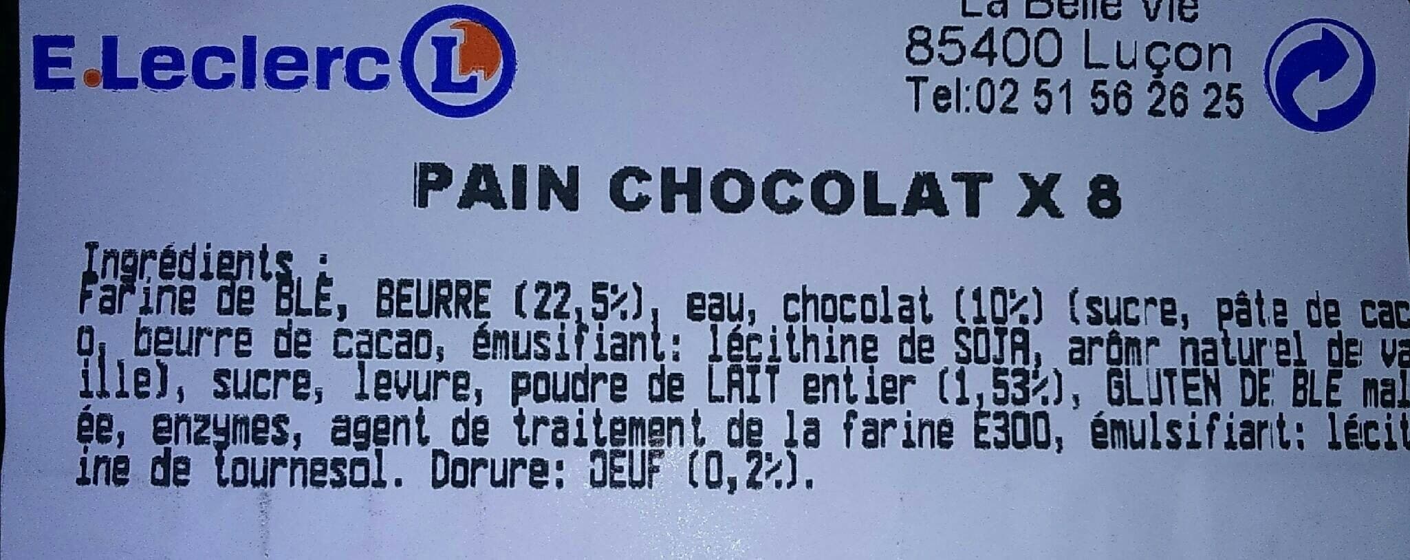 Open Food Facts Pain chocolat packshot