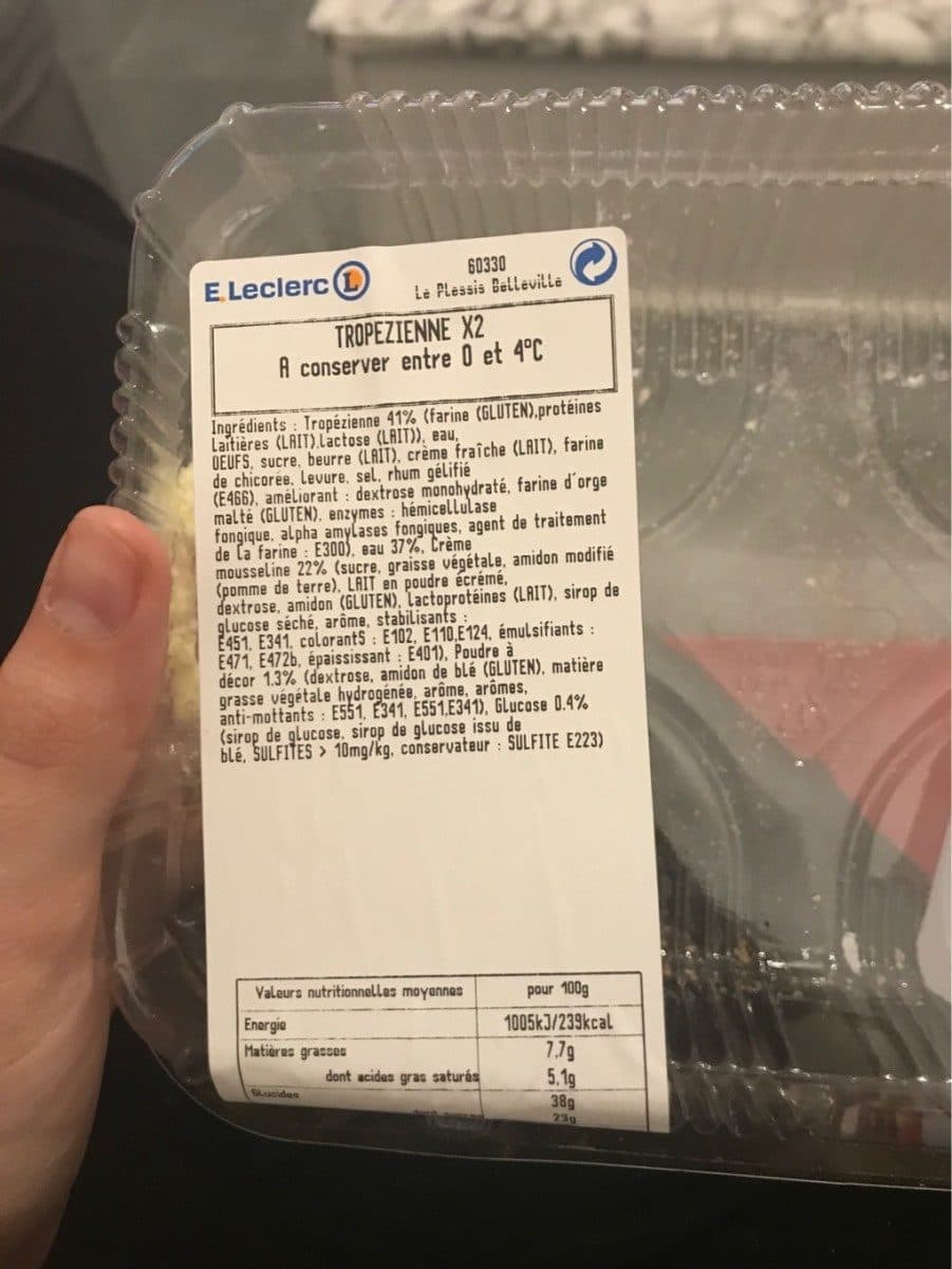 Open Food Facts Tropezienne X2 packshot