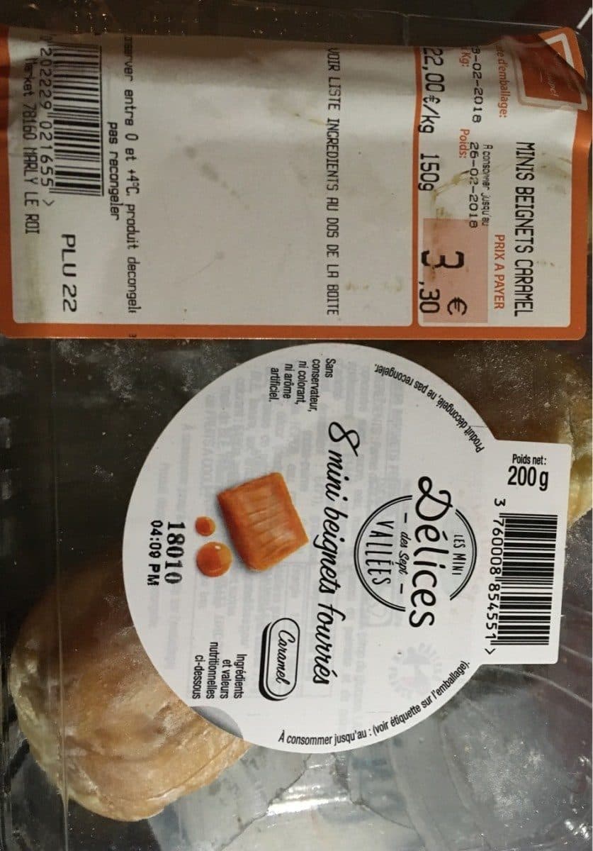 Les delices des 7 vallees Mini beignets fourrés packshot