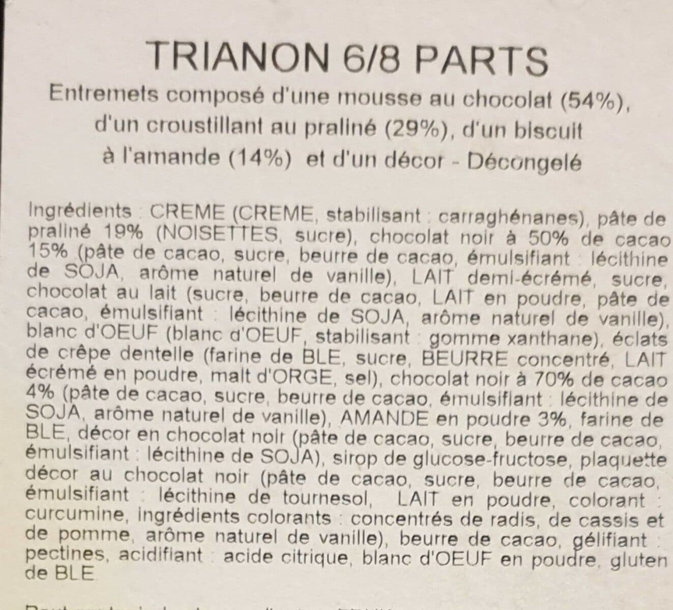 Open Food Facts Trianon individuel packshot