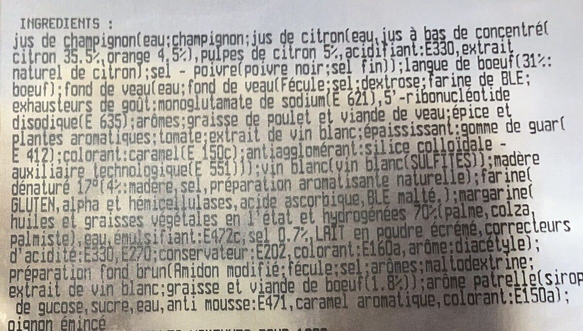Open Food Facts Langue de porc packshot