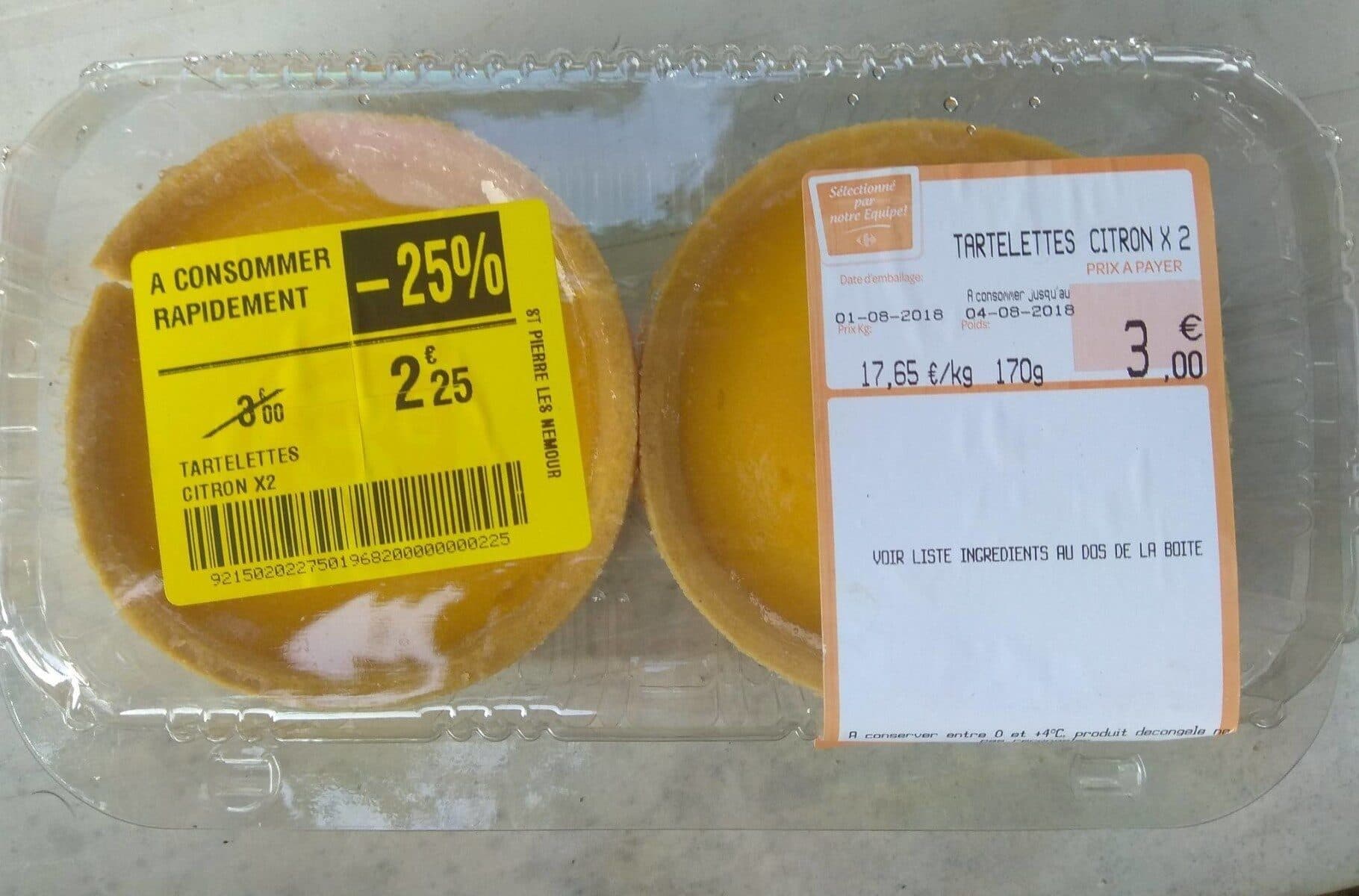 Open Food Facts Tartelettes Citron X2 packshot