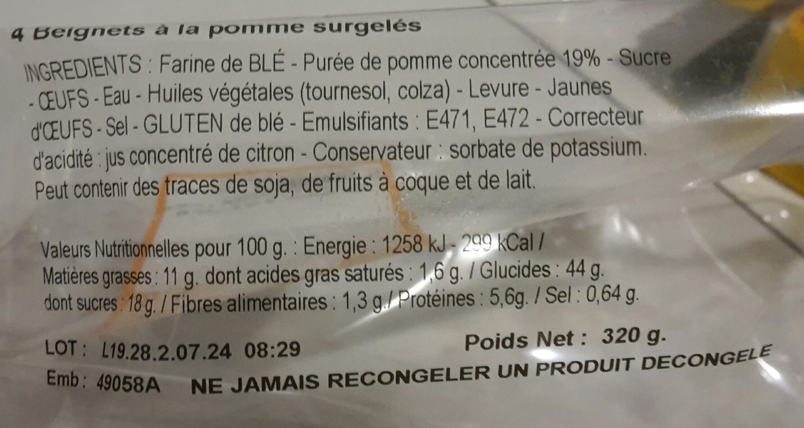 Open Food Facts Beignets pommes packshot