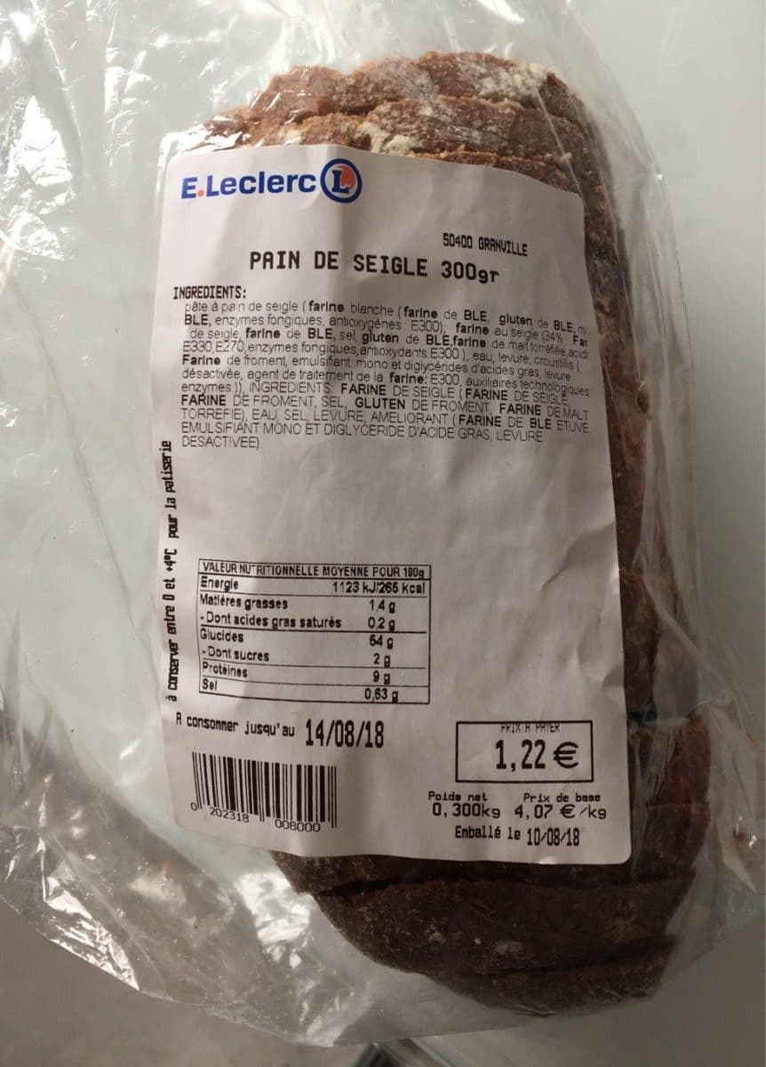 E.Leclerc Pain de seigle packshot