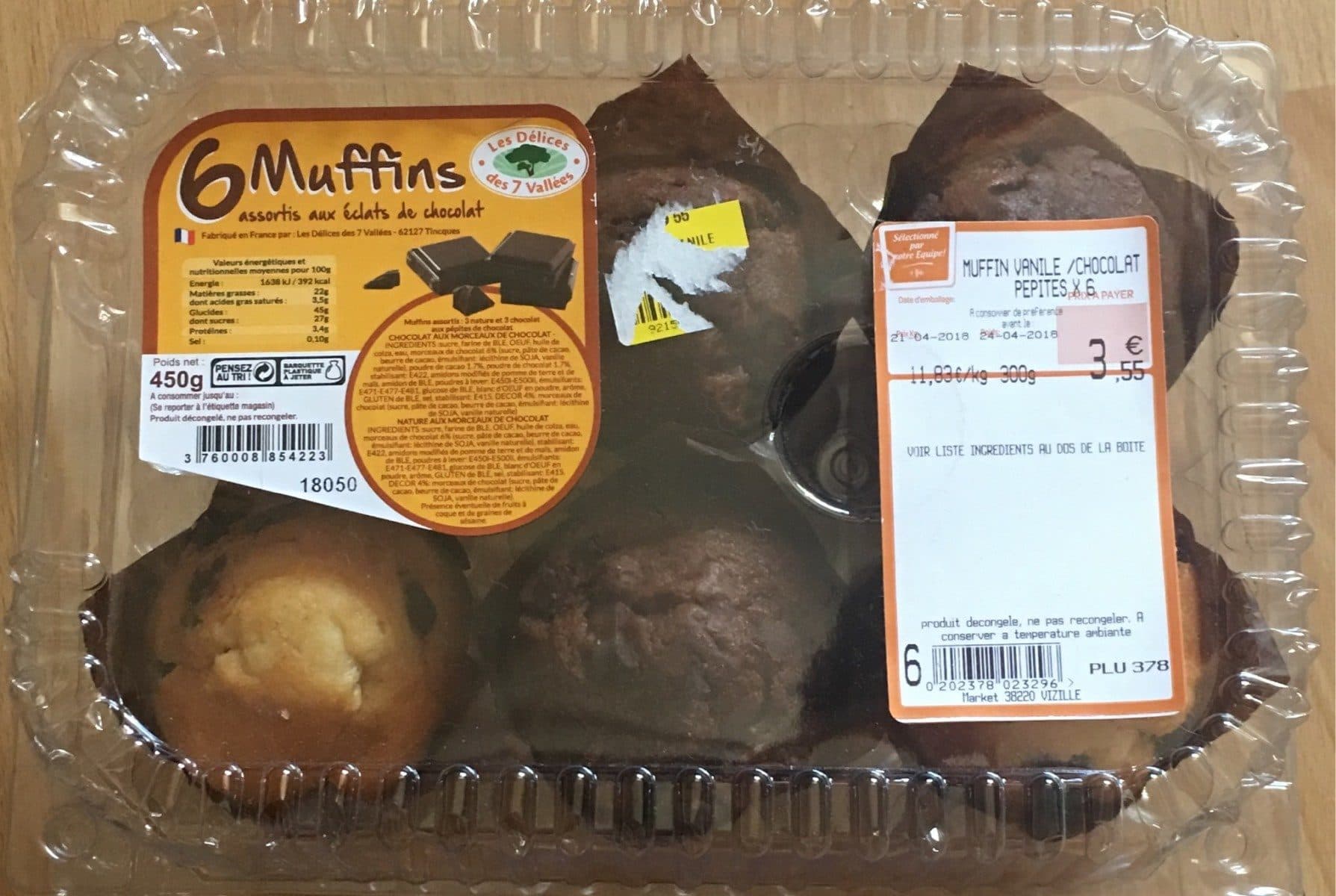 Les Délices des 7 Vallées 4 Muffins packshot