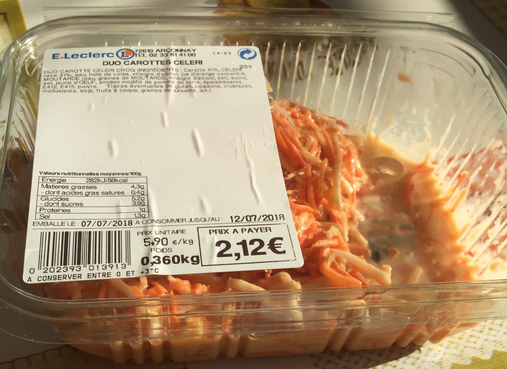 Open Food Facts Duo Carottes celeri packshot