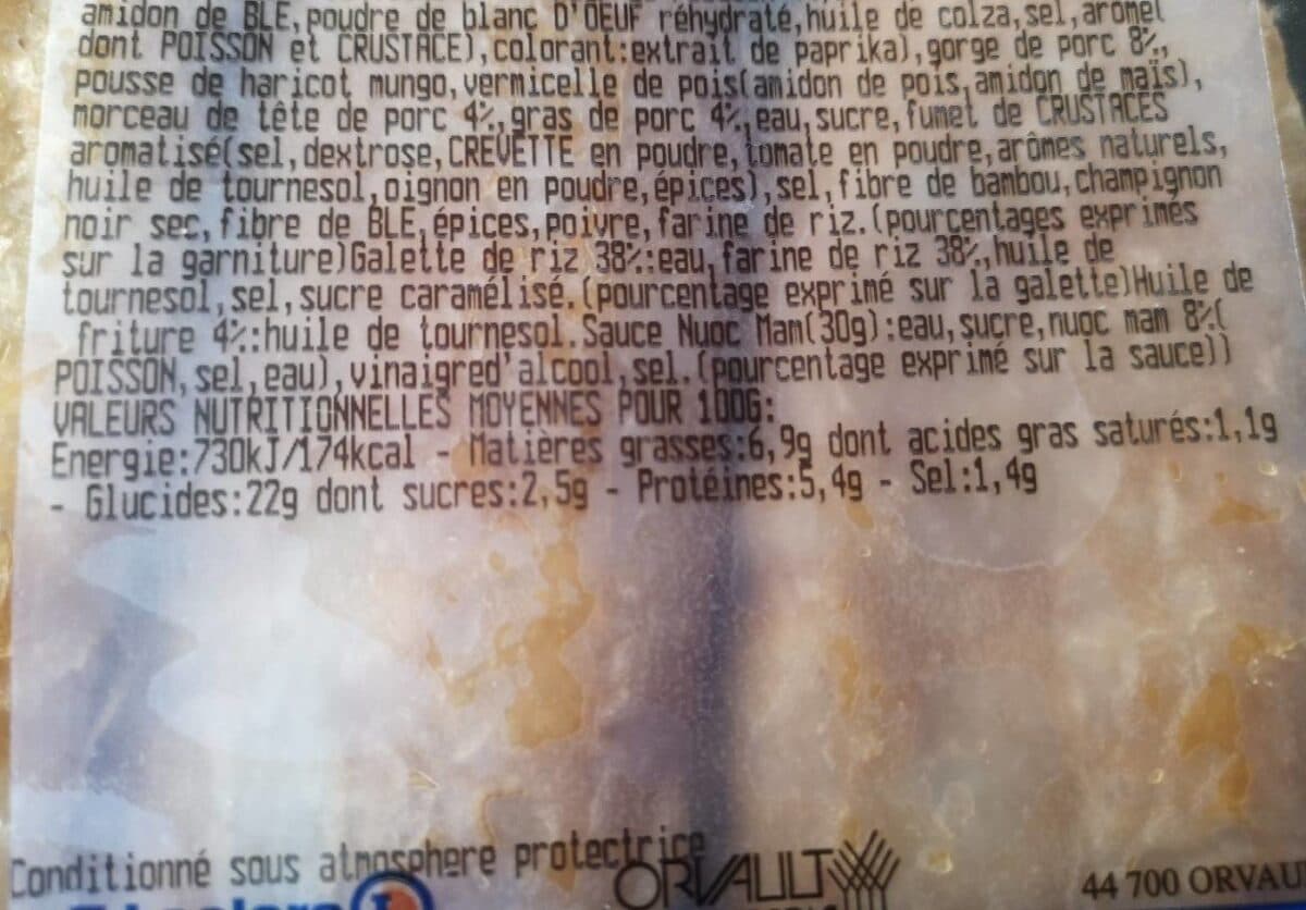 Open Food Facts Nem au crabe packshot