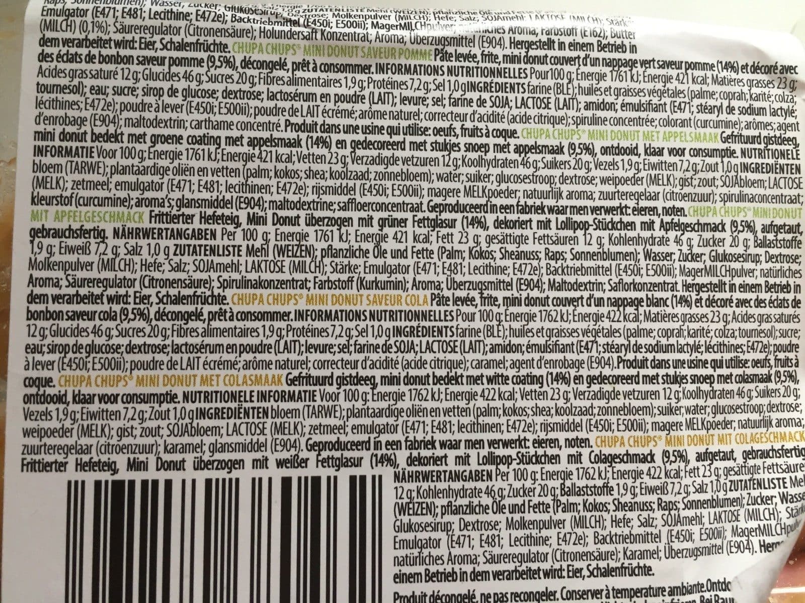 Open Food Facts Mini donuts chupa chups packshot