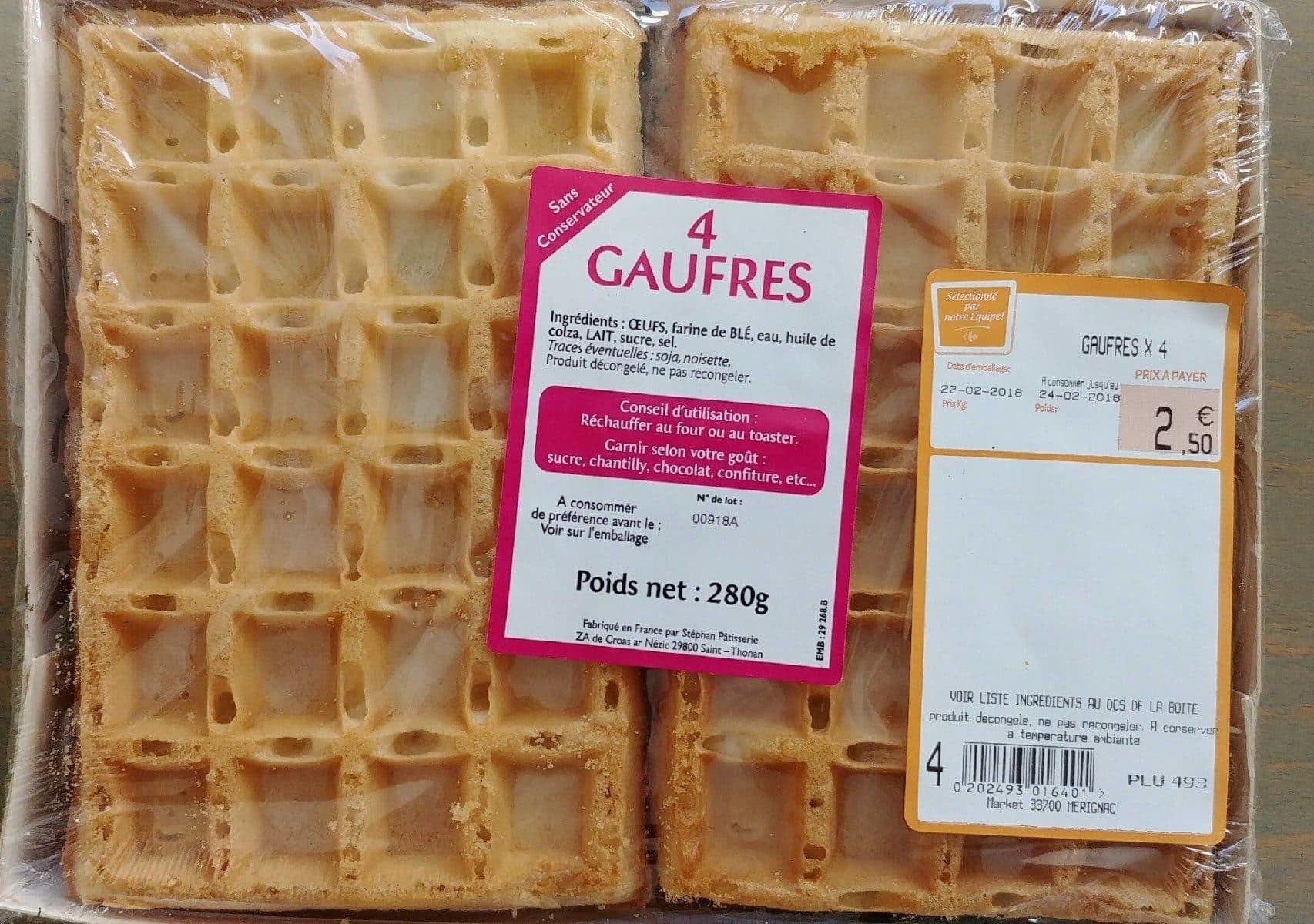 Stéphan patisserie 4 Gaufres packshot