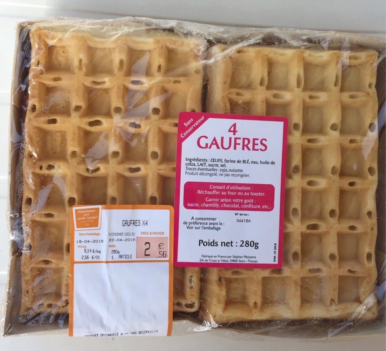 Open Food Facts 4 gaufres packshot