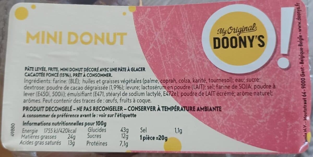 Open Food Facts The original doony's packshot