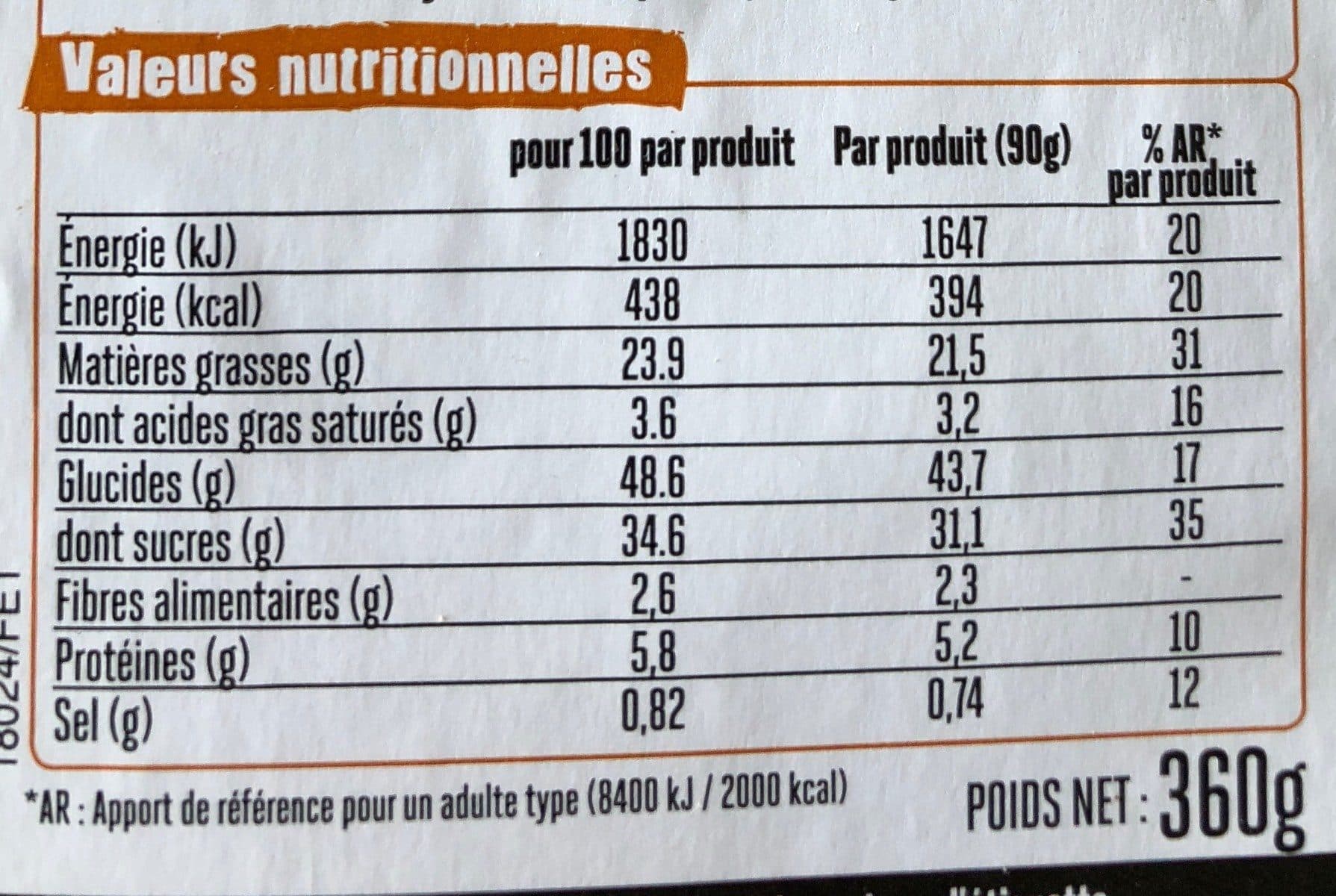 Open Food Facts 4 muffins au cacao packshot