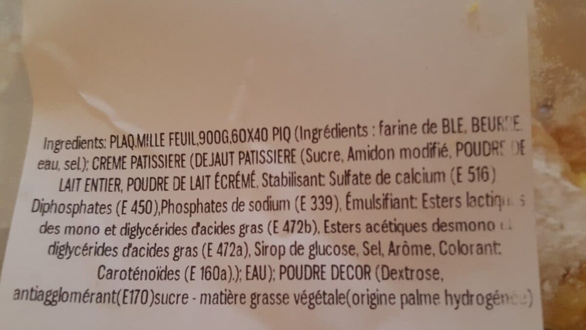 Open Food Facts Millefeuille packshot