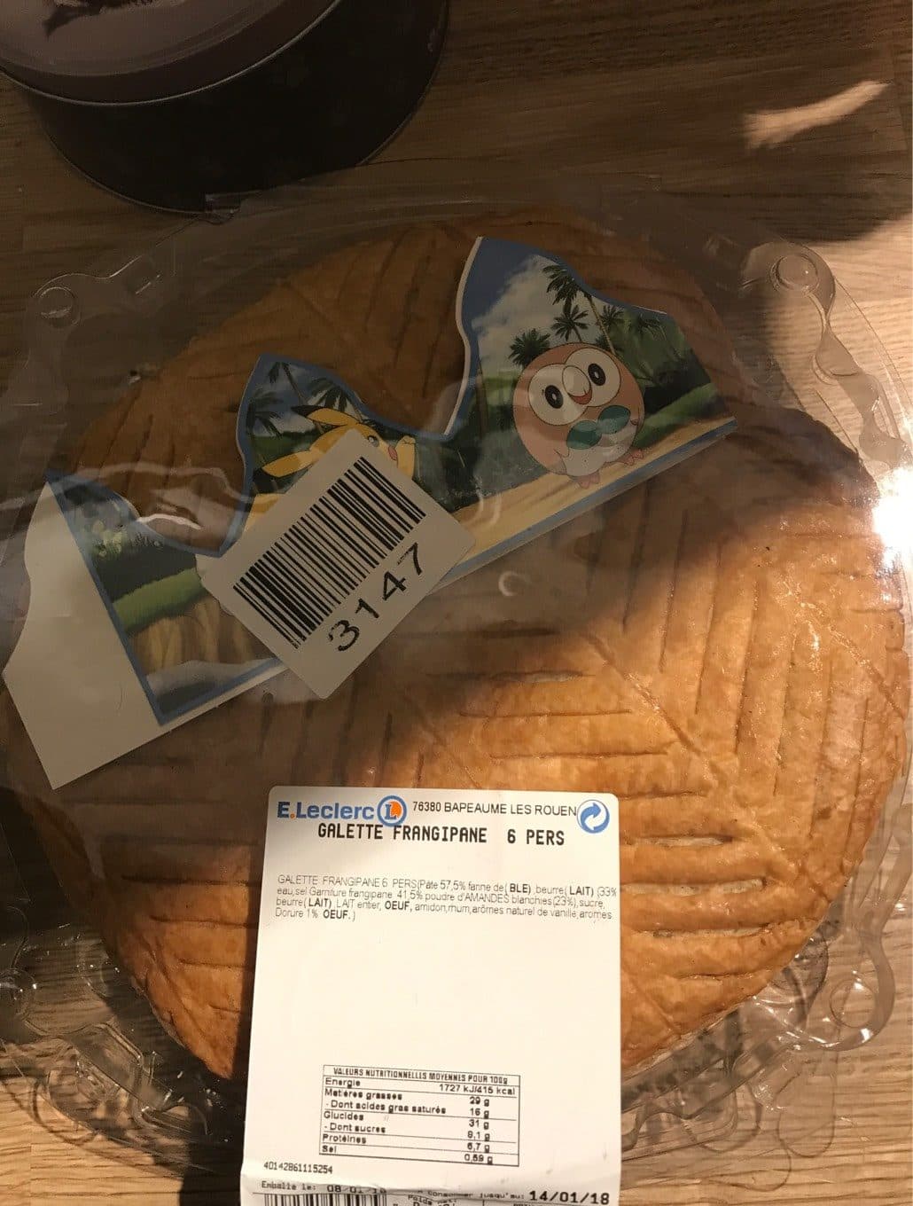 Leclerc Galette frangipane packshot