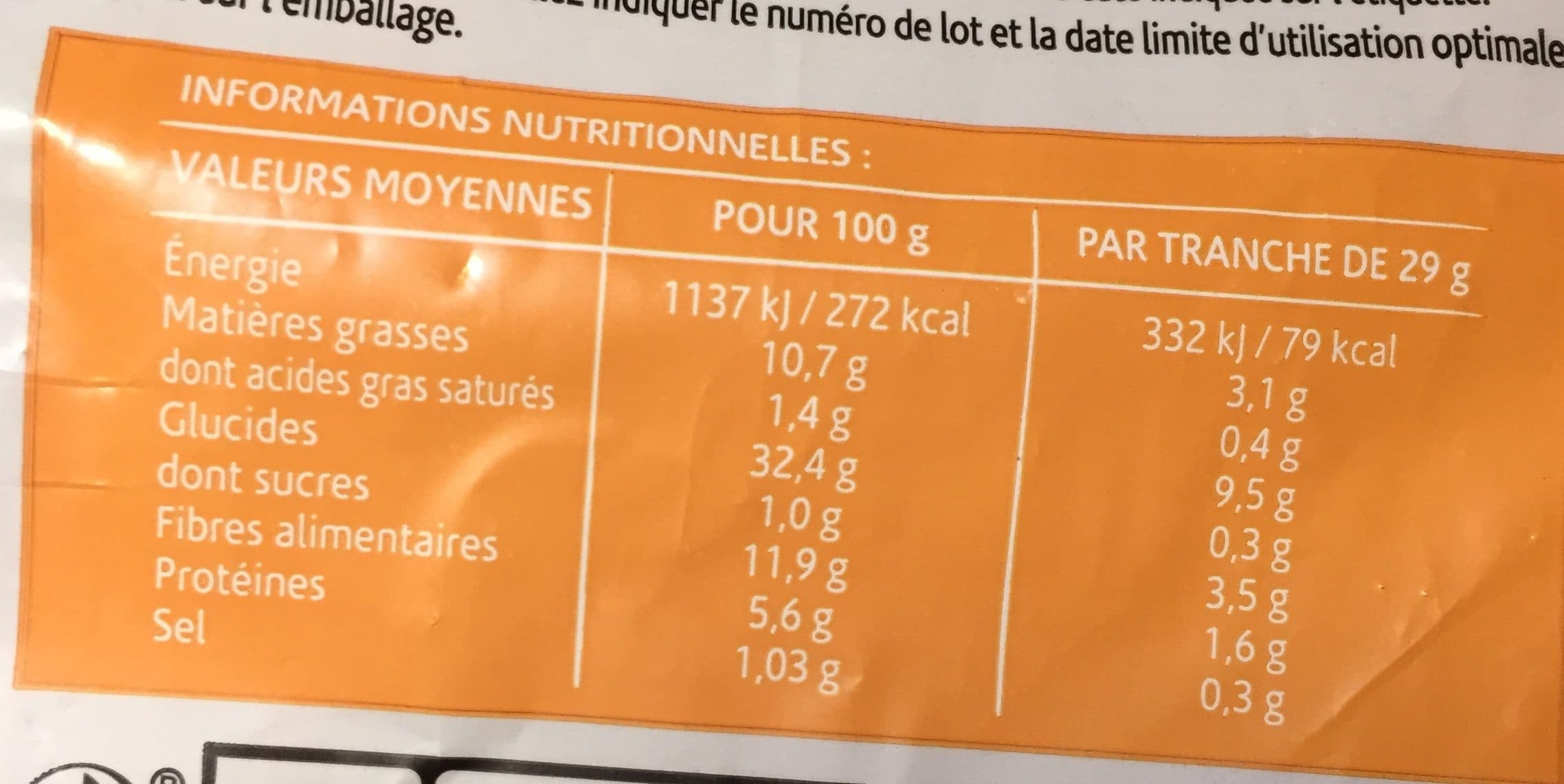 Genius Pain aux Céréales Moelleux Tranché packshot