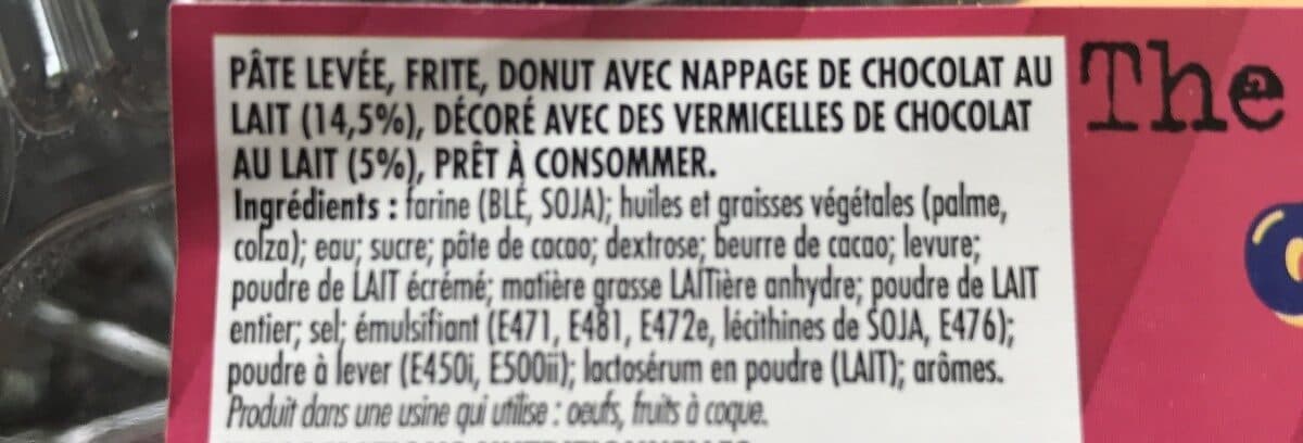 Open Food Facts Donut’s chocolat packshot