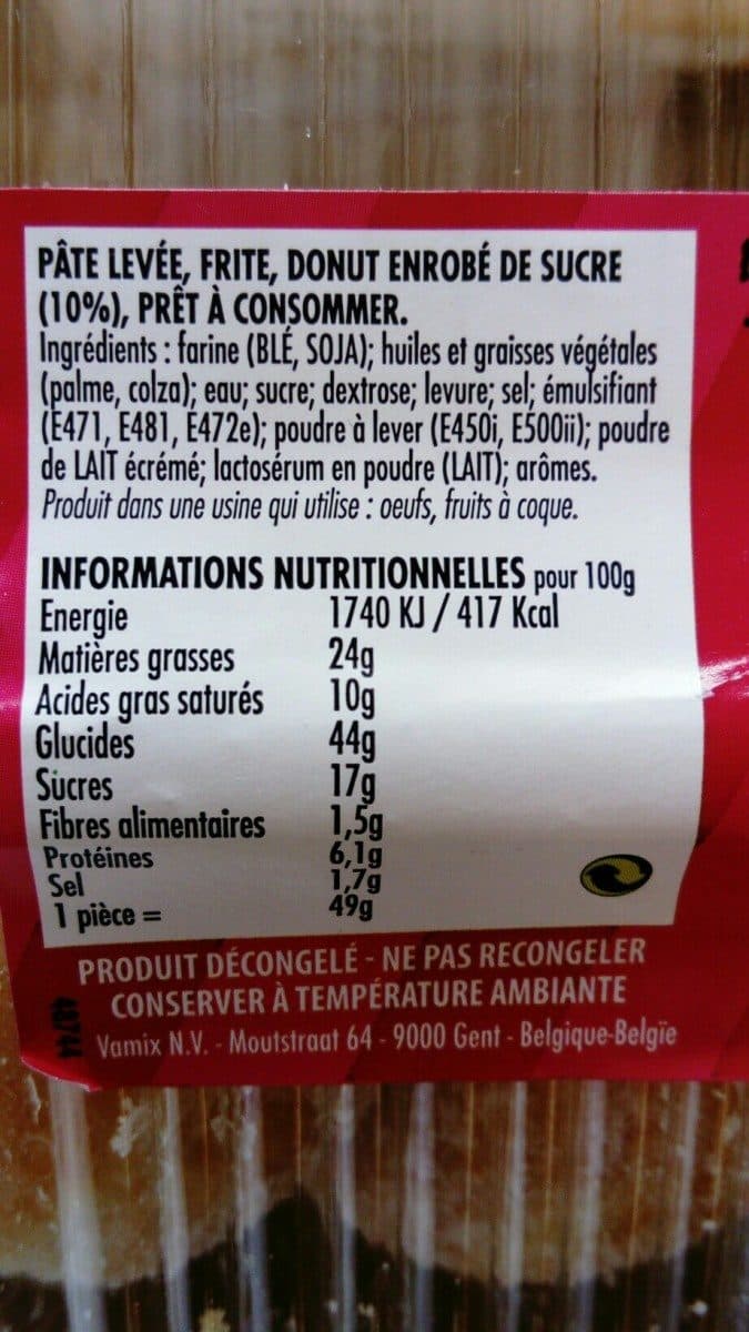 Open Food Facts Donuts sucre packshot