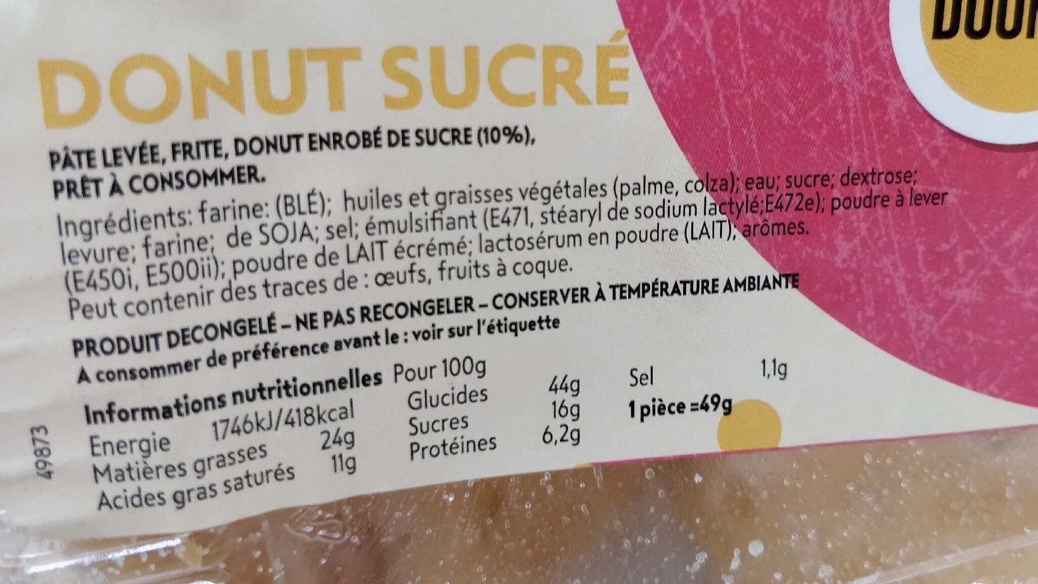 Open Food Facts Donuts sucre packshot
