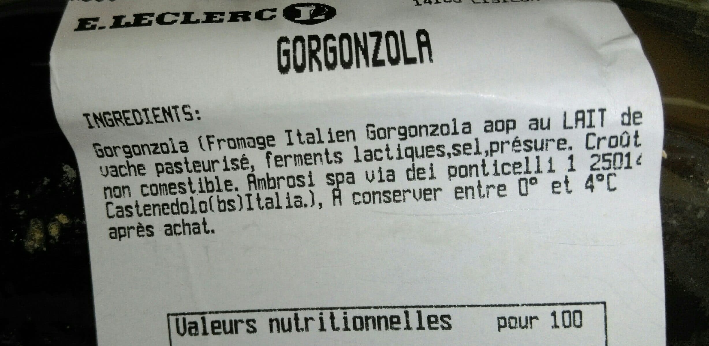 Open Food Facts Gorgonzola packshot