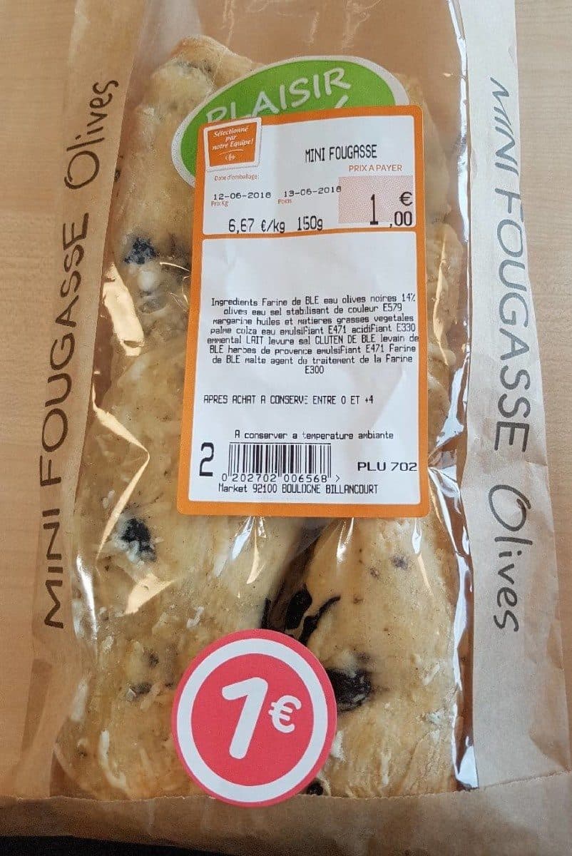 Open Food Facts Mini fougasse olives packshot