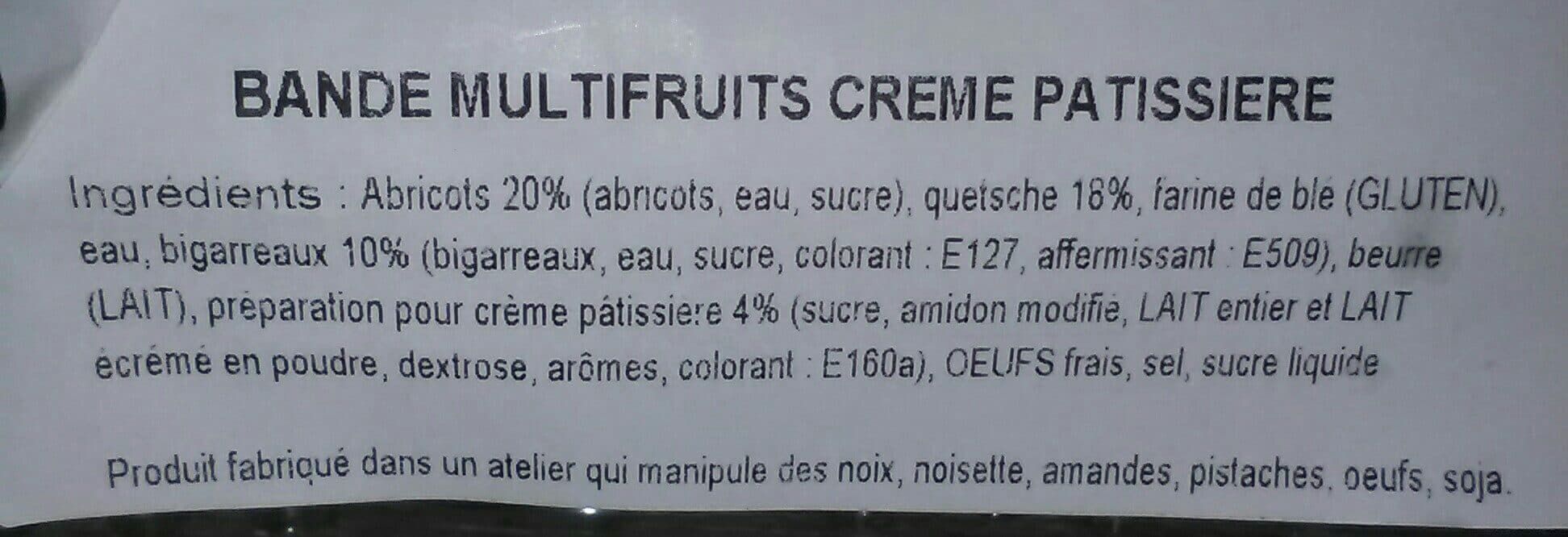 Open Food Facts Tarte multifruit packshot