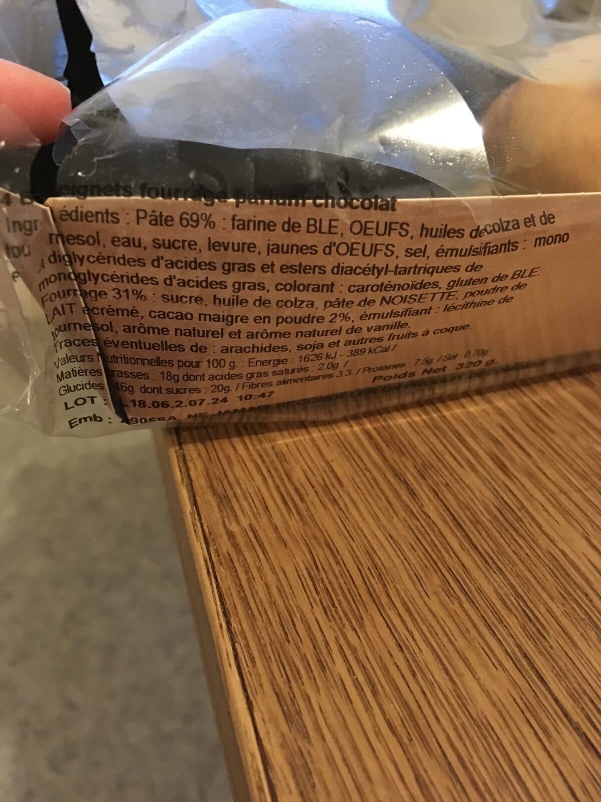 Open Food Facts Beignet packshot