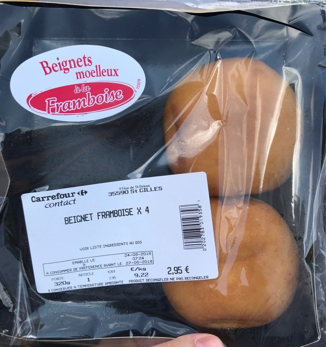 Open Food Facts Beignets moelleux a la framboise packshot