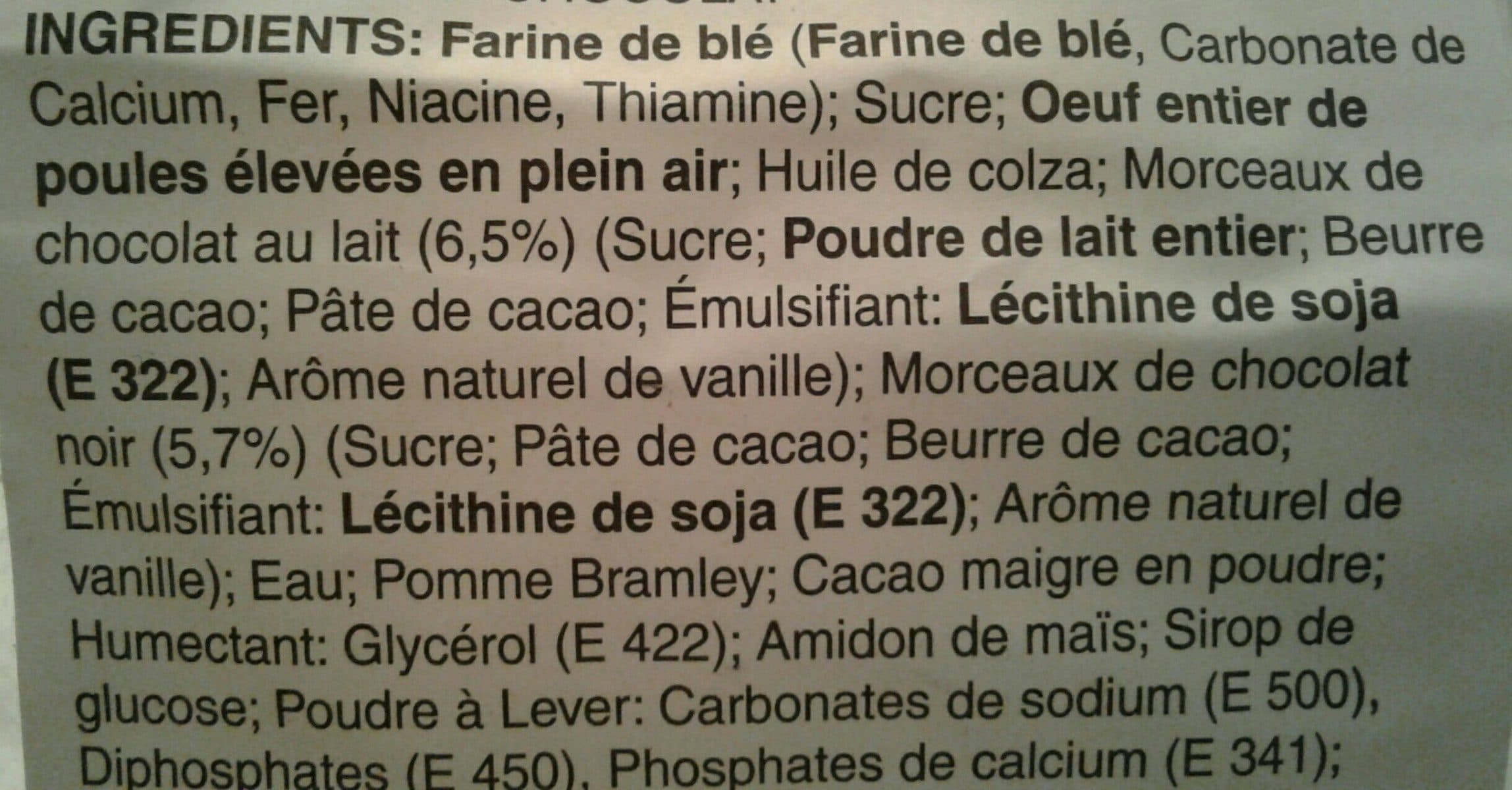Open Food Facts Muffin Double Chocolat packshot