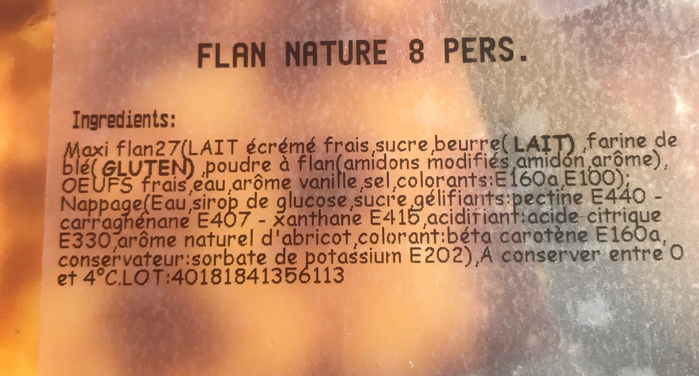 Open Food Facts Flan nature packshot
