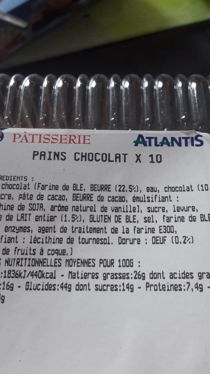 Open Food Facts Pains chocolat packshot