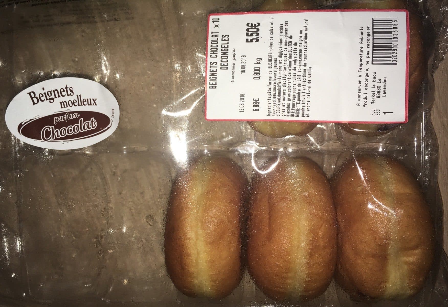 Open Food Facts Beignets chocolat decongelés packshot
