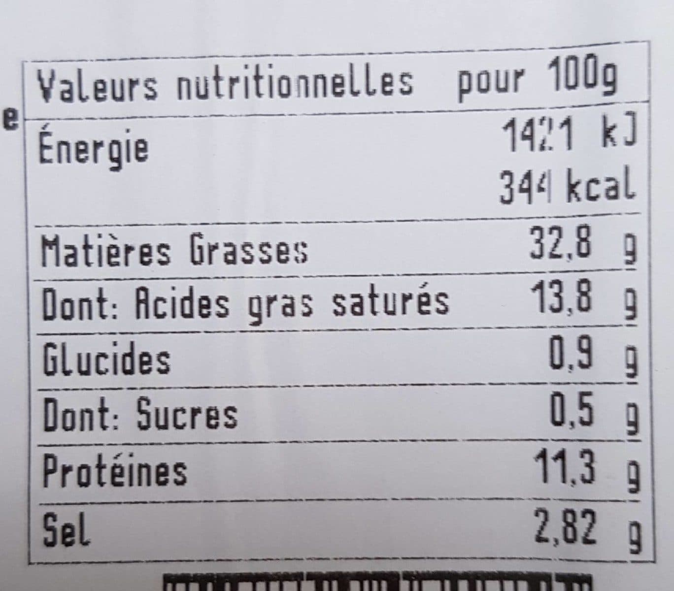 Open Food Facts Saucisse blanche packshot