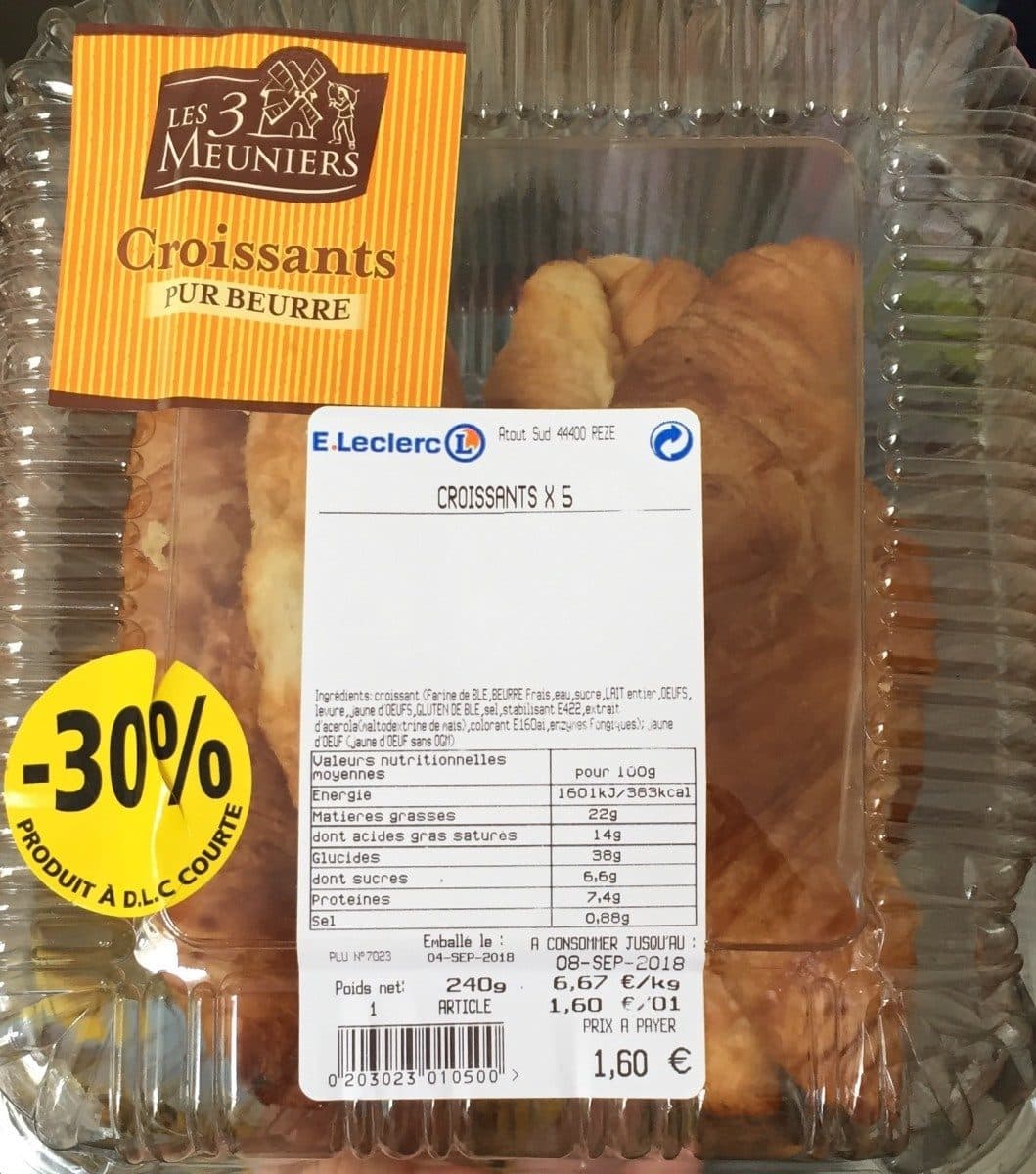 E.Leclerc Croissants pur beurre packshot