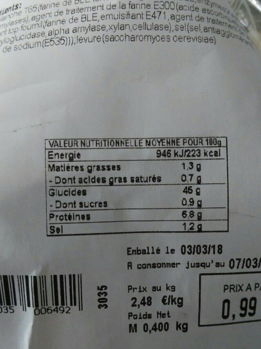 E.Leclerc Pain - boule 400g packshot