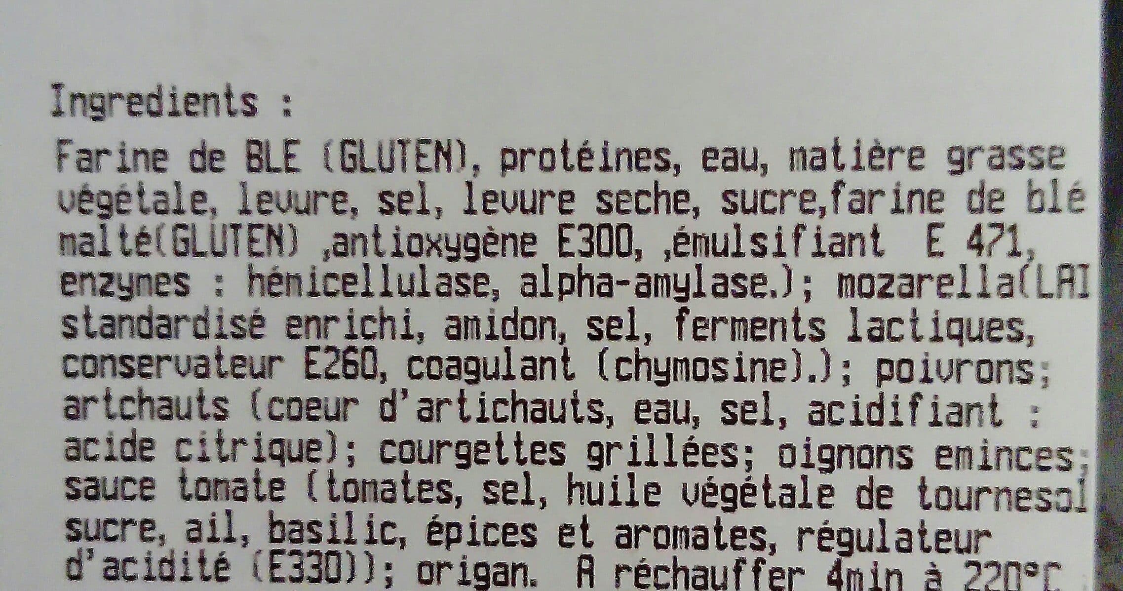 Leclerc Pizza végétarienne packshot