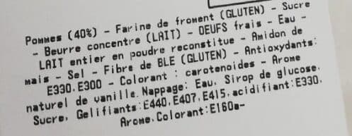 Open Food Facts Tarte normande 6/8 part 630g packshot